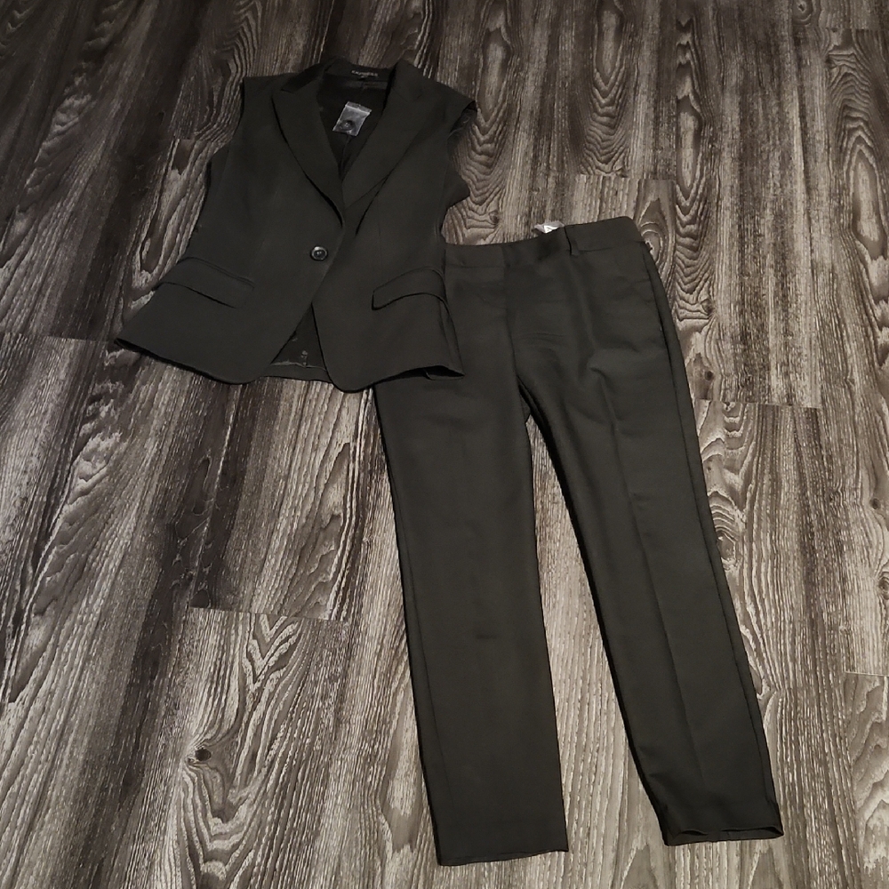 Express Vest And Cropped Pants Suit Set XS/Size 0 Pants